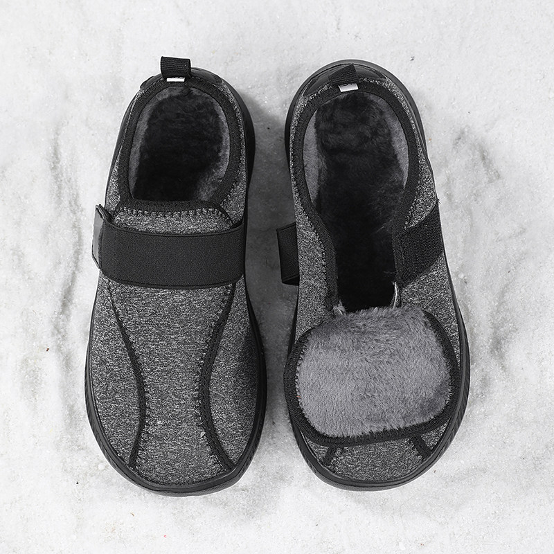 冬季保暖老北京布鞋魔术贴棉鞋