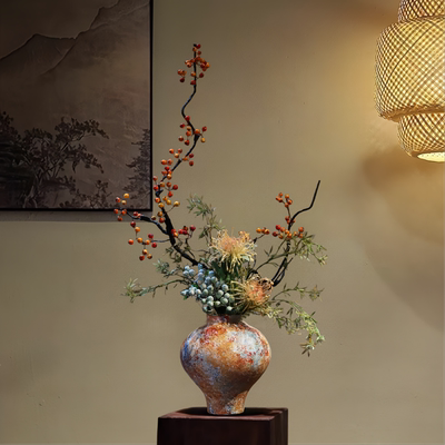 禅意新中式宋韵美学花瓶花艺
