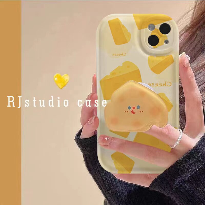 趣味奶酪支架vivos15手机壳iqooneo5硅胶x80/y53s/z5/iqoou3气垫s12