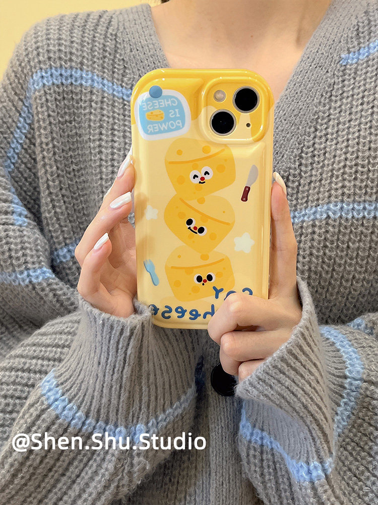 趣味表情奶酪vivos15pro手机壳iqoou3/x80/y53s气垫iqooneo5/x60/y52s