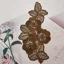 夏天衣服补丁贴蕾丝网纱咖啡色衣服点缀手缝刺绣布贴衣服破了