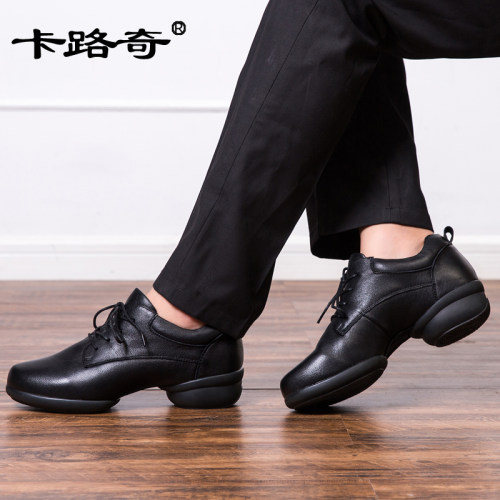 卡路奇舞蹈鞋真皮2021现代男士