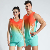 田径训练服体考长短跑比赛运动服马拉松跑步男女儿童背心套装 定制
