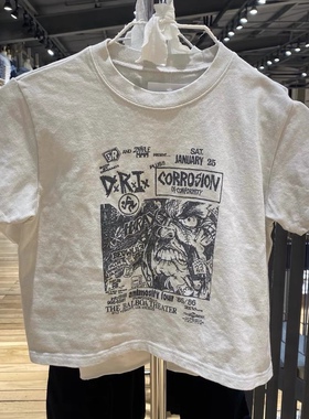 Brandy Girl虞书欣同款漫画印花短袖t恤 bm美式高腰短款上衣女