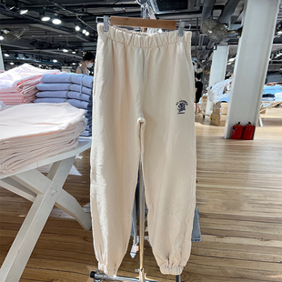 Girl美式 长裤 复古龙刺绣休闲裤 宽松束脚运动裤 女 bm卫裤 Brandy