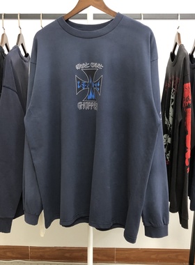 Weat Coast Choppers25SS烟雾机车限定做旧古着怀旧颓废风长袖T恤