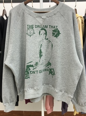 ERD忧郁的富二代25ss 永不消逝的梦想宽松长袖圆领卫衣男女潮