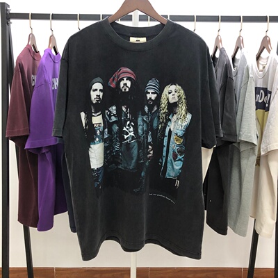 Vintage Tee 1996 white zombie 白僵尸 限定版水洗做旧短袖T恤潮
