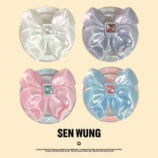 蝴蝶结手机气囊支架丝绸光泽3D打印磁吸支架 在逃公主 SEN WUNG