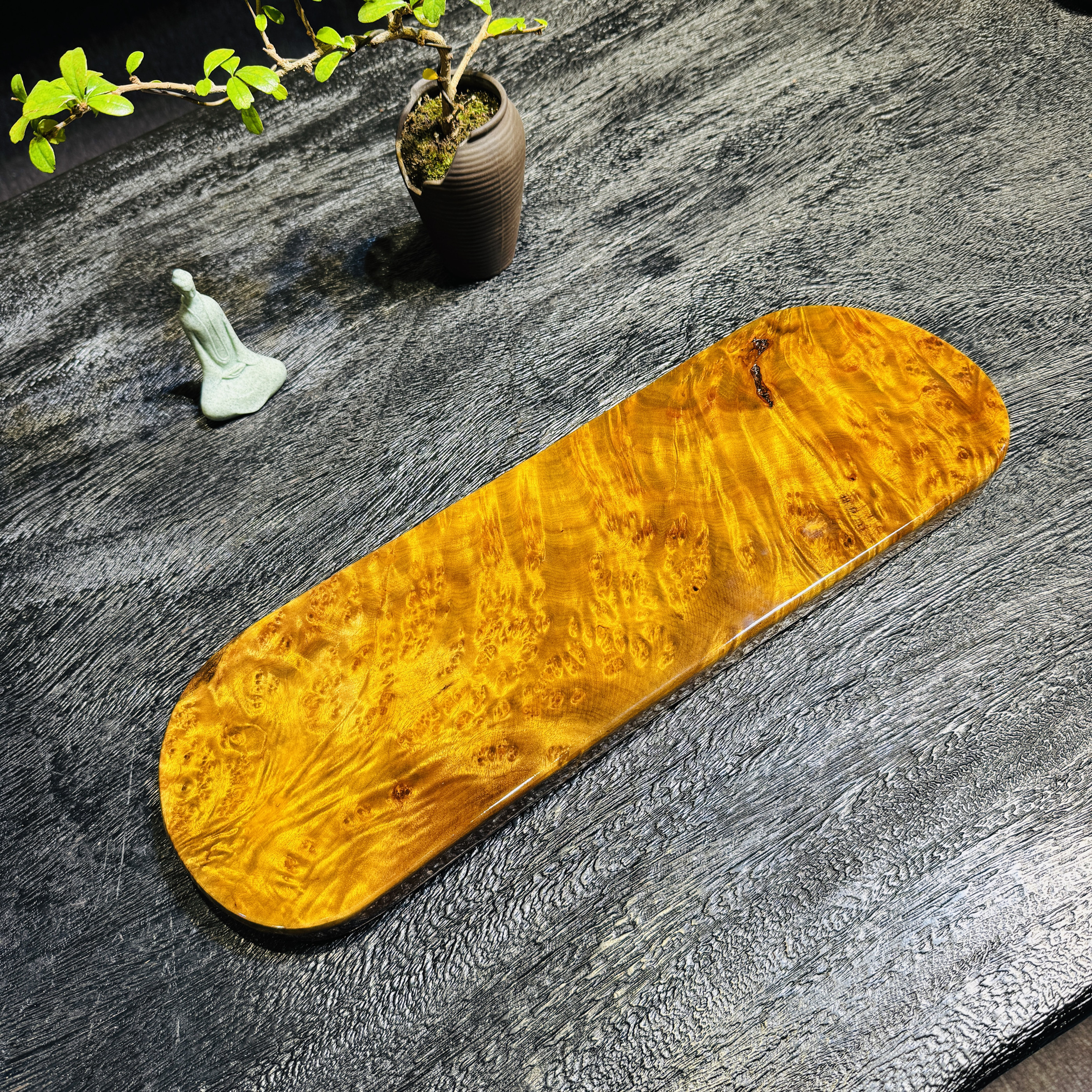 黄金樟实木精美纹路底台家居装饰干泡茶盘尺寸45×15×2.5,餐饮具,茶盘,淘宝优惠券,粉丝福利购,淘宝优惠卷