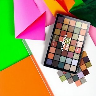 保税正品NYX四十色眼影盘乌托邦女王盘牛仔盘彩虹盘初学者六色