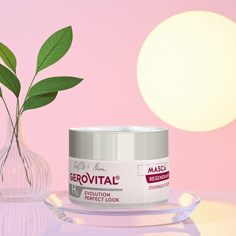 GEROVITAL娇柔微达正品4D玻尿酸熬夜新生睡眠面膜50ml学生免洗