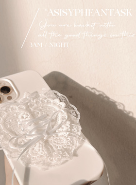 AST/17promax16日系和风手机壳 Lolita蕾丝 少女适用于苹果air软妹81415xs小米安卓