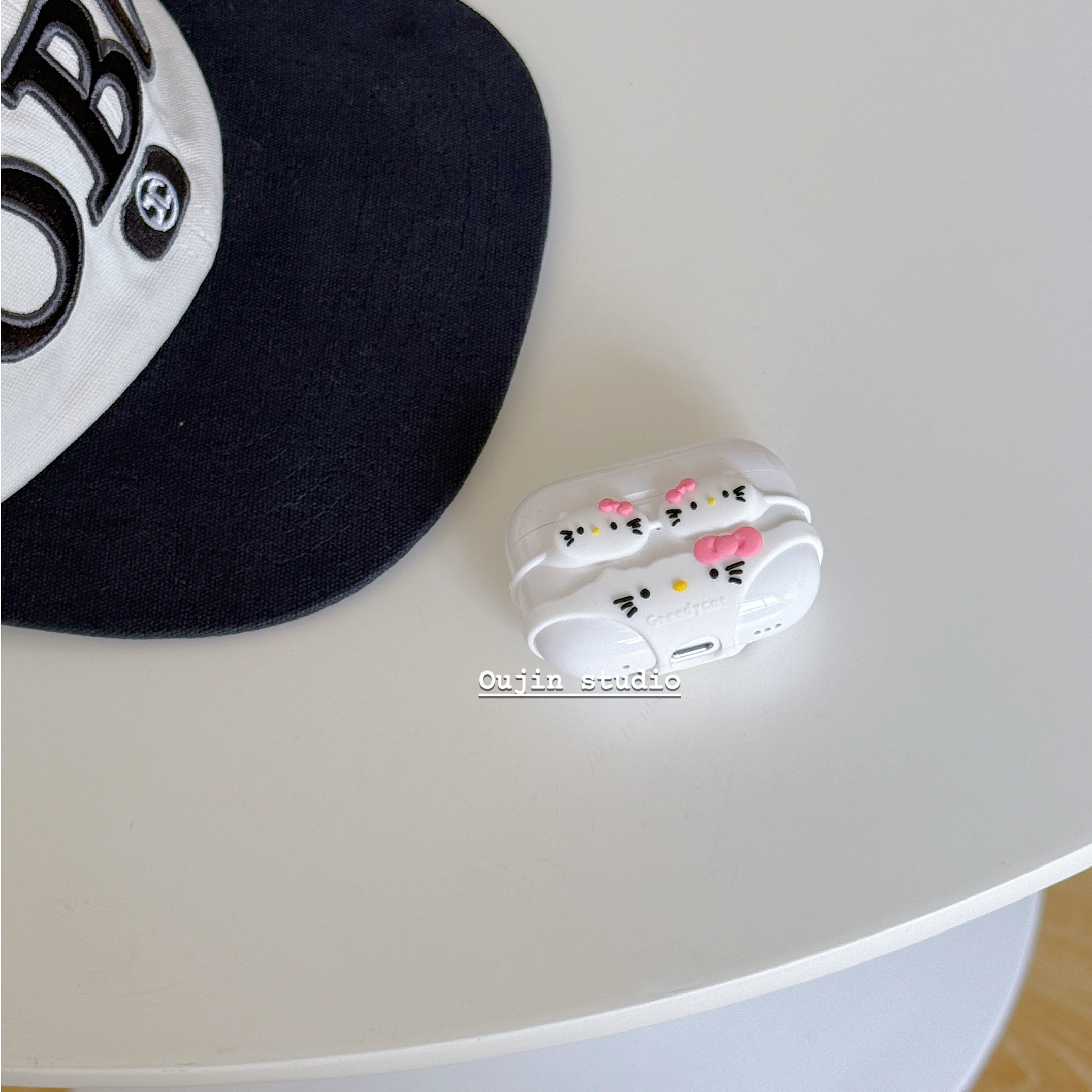 可爱卡通趣味比基尼kt猫咪适用airpods4代保护套AirPods Pro二代耳机壳iphoneairpods1/2代新款保护套