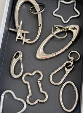 韩系ins博主同款可爱卡通椭圆星星包包挂件车钥匙扣挂饰情侣礼物