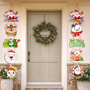 圣诞节挂件大门挂饰商场精品店铺活动氛围感场景布置装饰道具吊饰