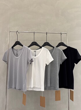 2026秋季新款韩版时尚百搭圆领短袖T恤女宽松显瘦休闲上衣潮1620