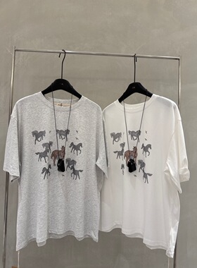 2026秋季新款韩版时尚百搭圆领短袖T恤女宽松显瘦休闲上衣潮1620