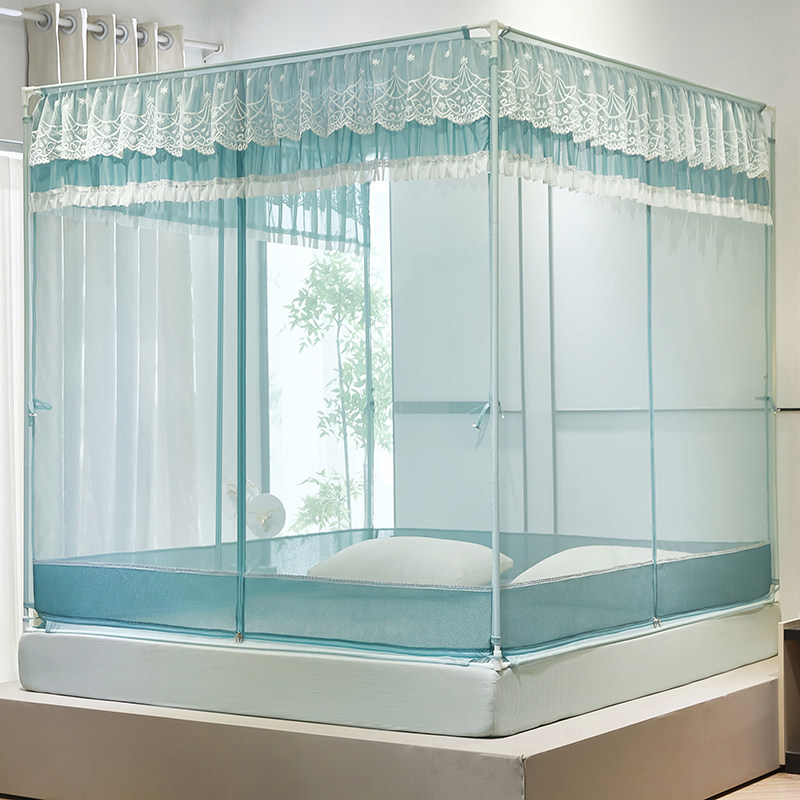 儿童防摔家用2024新款蚊帐免安装拉链1.35婴儿蒙古包高级床笠纹帐,床上用品,蚊帐,淘宝优惠券,粉丝福利购,淘宝优惠卷