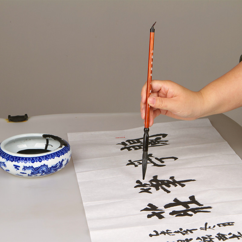 兰亭鸡丝长锋善琏湖笔功底羊毫