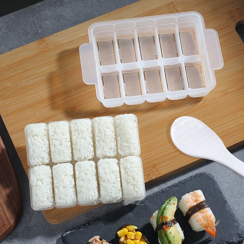商用军舰寿司10连体做手握饭团紫菜包饭模具 商用家用寿司料理