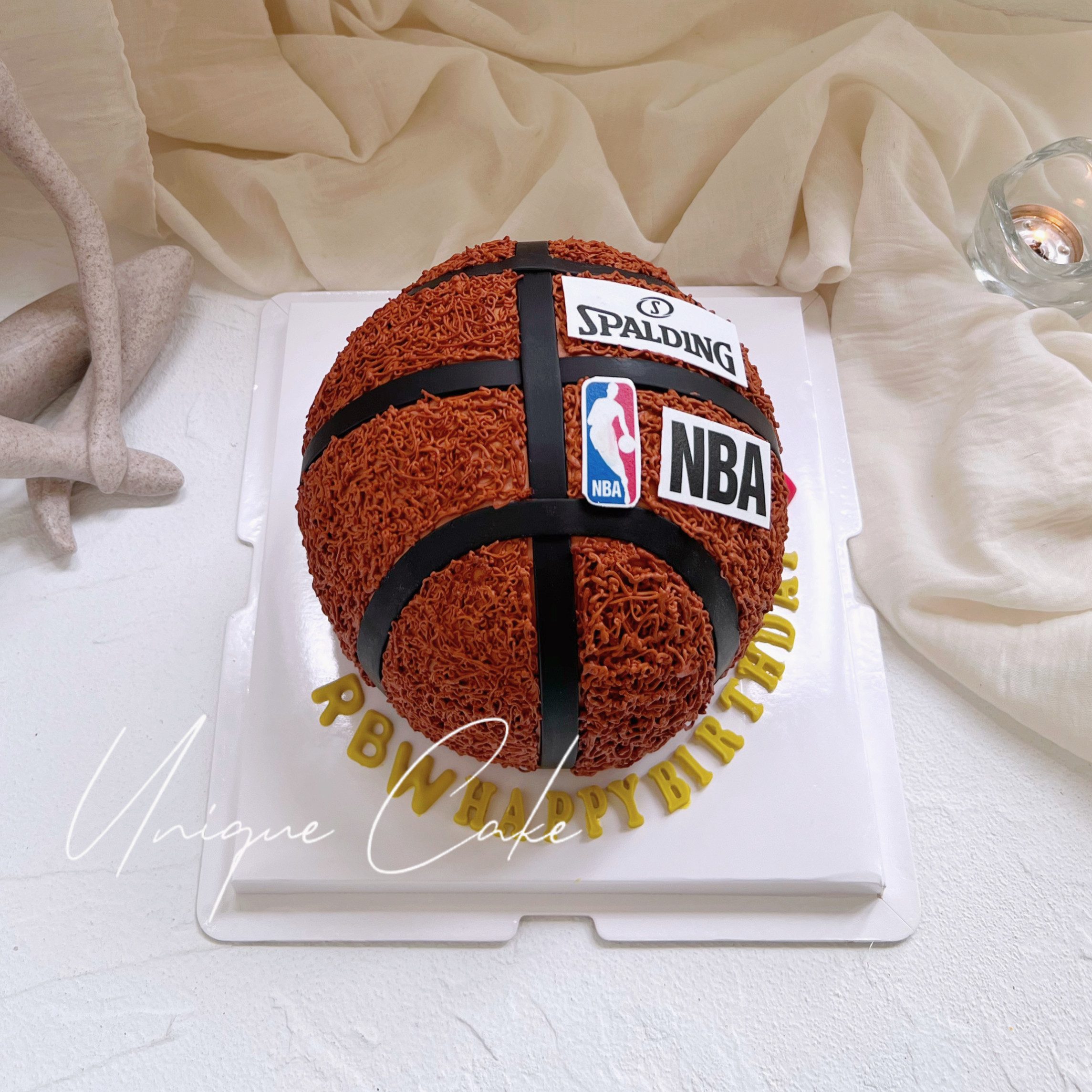 NBA篮球造型蛋糕 昆明生日蛋糕送货