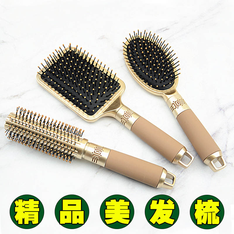 梳子女按摩气囊大板头梳气垫滚梳可爱防静电家用防脱发直卷发圆筒