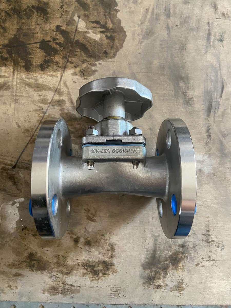 韩国FLUONICS不锈钢SCS13PFA内衬手动隔膜阀、1