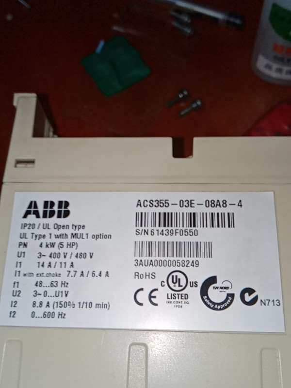 AB变频器四千瓦ACs355一03E一08A8一4闲置不用包