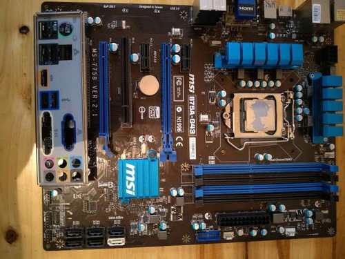 拆机MSI微星B75MA-G43内存通道双通道颜色分