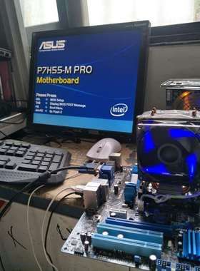 拆机华硕P7H55-MPRO+i3处理器便宜处理了