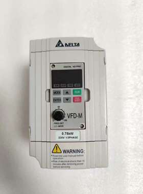 （议价）台达750W变频器220V/750W型号VFD007M2