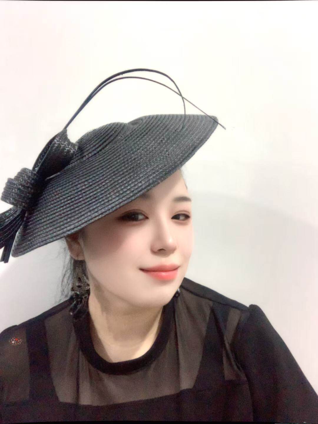 2026新款英式优雅名媛时尚宴会礼帽复古网纱发箍礼帽女
