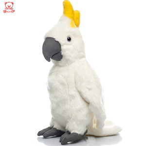 睿伊仿真金刚鹦鹉毛绒玩具鸟儿公仔车载家居摆件儿童早教道具