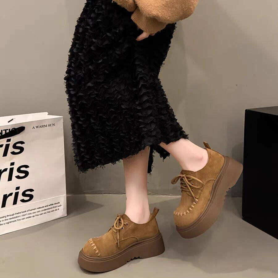 9208-1勃肯鞋女厚底秋季新款百搭复古英伦风厚底增高乐福单鞋,女鞋,勃肯鞋/软木鞋,淘宝优惠券,粉丝福利购,淘宝优惠卷