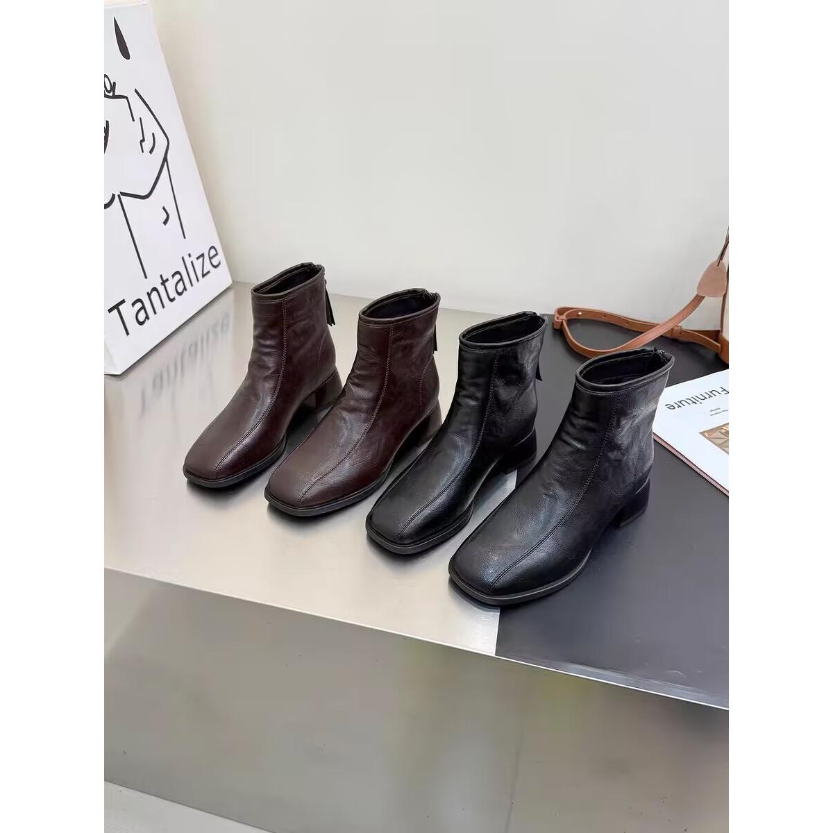 07-011285冬季薄款轻便马丁靴韩版靴子女鞋英伦风时装靴