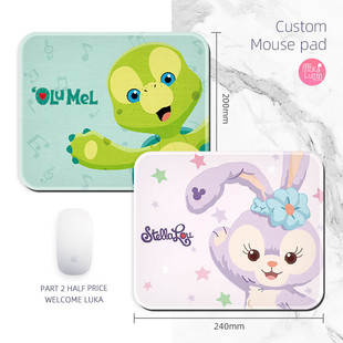 星黛露鼠标垫小狐狸情侣奥乐米拉乌龟包邮桌垫滑鼠垫超大可爱卡通