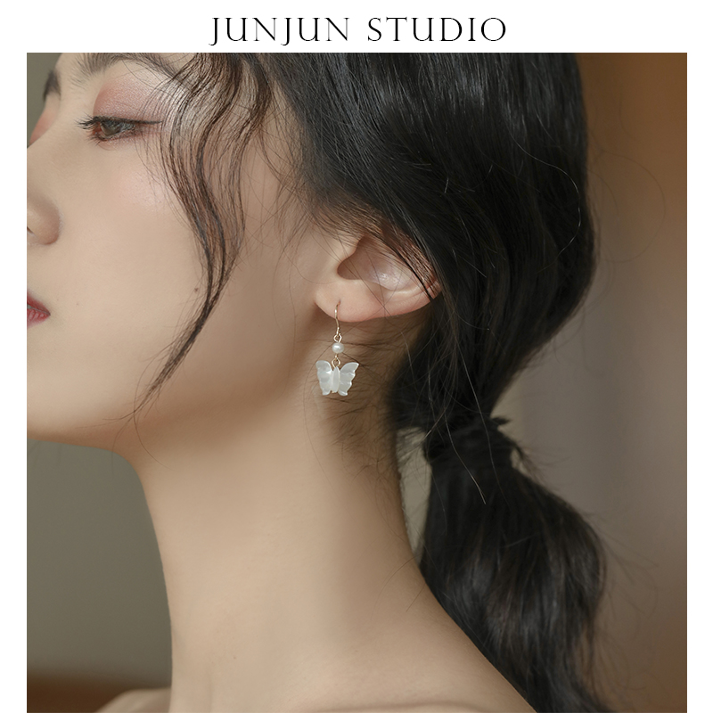 耳钉原创独家超仙温柔气质深海