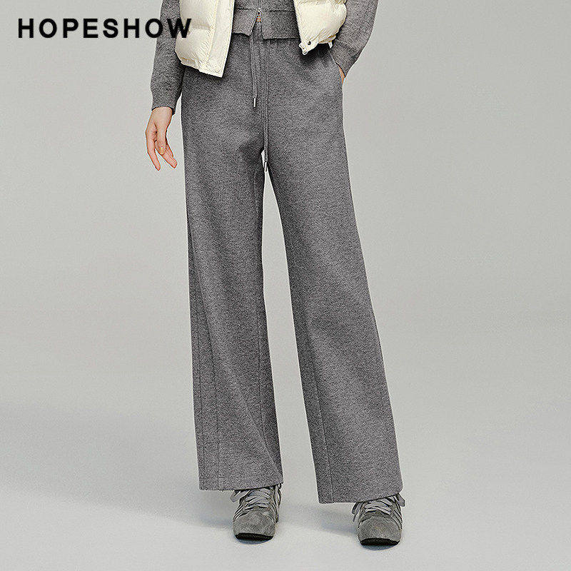 【日常价】红袖冬新款女装抽绳松紧腰针织阔腿长裤,女装/女士精品,休闲裤,淘宝优惠券,粉丝福利购,淘宝优惠卷