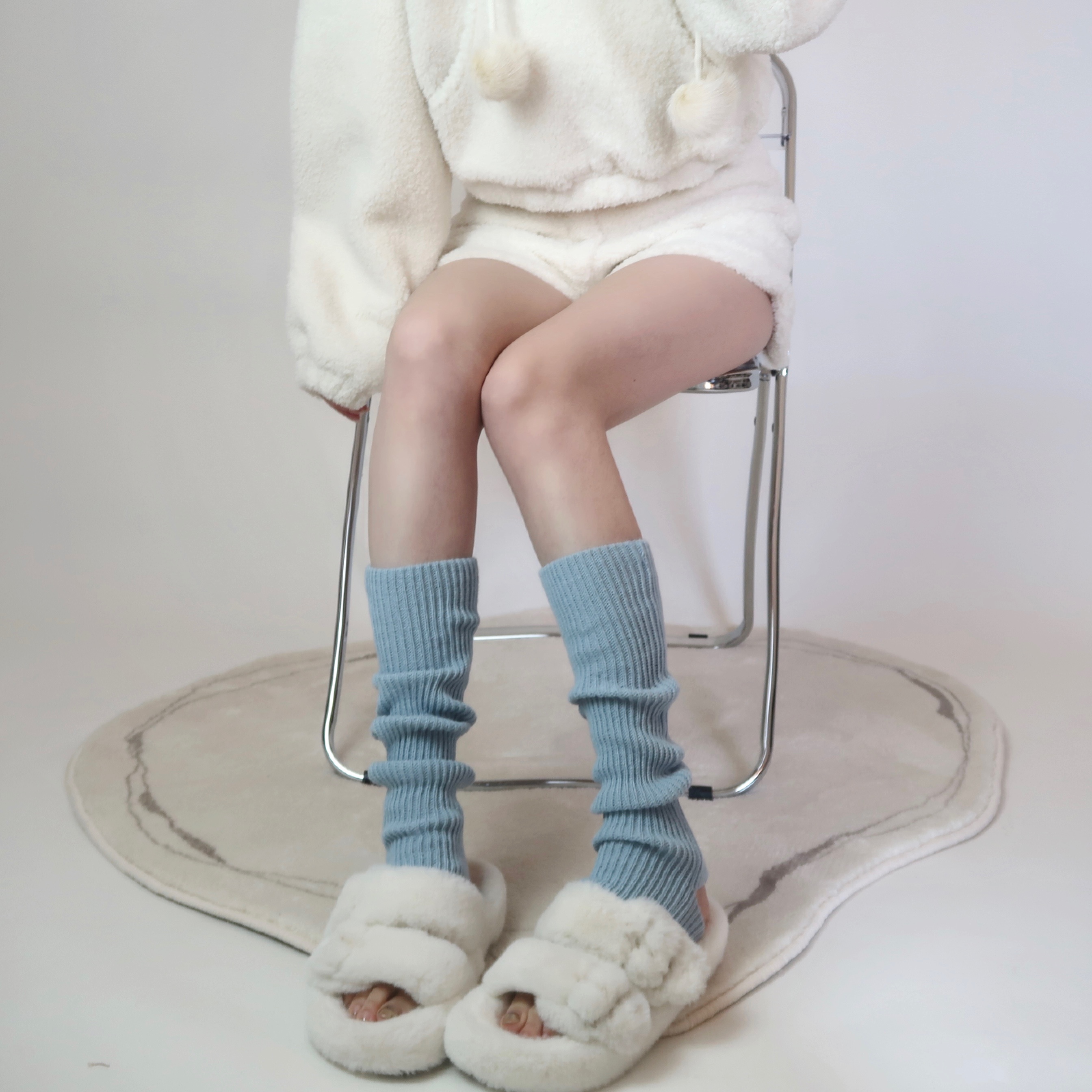 马卡龙色系辣妹袜套针织腿套保暖秋冬袜套纯色堆堆袜子女Lolita,女士内衣/男士内衣/家居服,中筒袜,淘宝优惠券,粉丝福利购,淘宝优惠卷