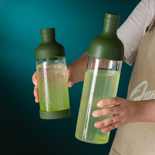 耐高温高硼硅冷水杯凉水玻璃杯子冷萃杯咖啡泡茶杯办公室带茶漏