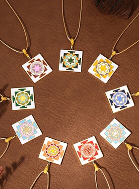 【护身符】满月冥想印占Yantra｜S925银原创设计定制饰品