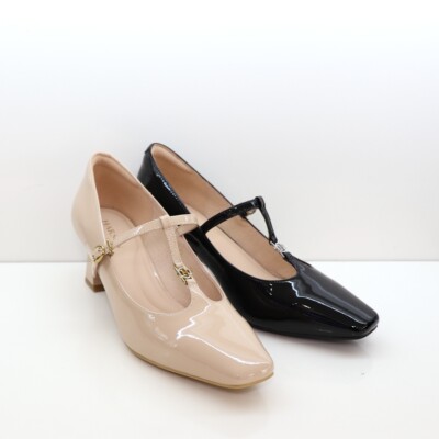 水钻一字带2024春女单鞋哈森中口