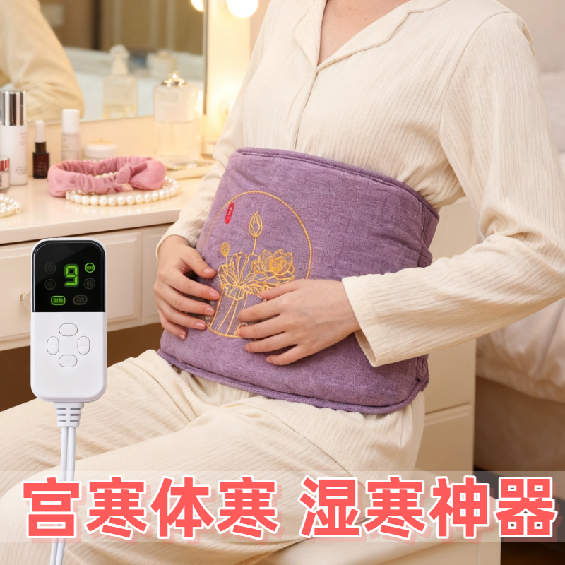 电加热海粗盐暖腰腹部宫寒暖卵巢热敷腰带艾灸热敷包理疗袋仪神器