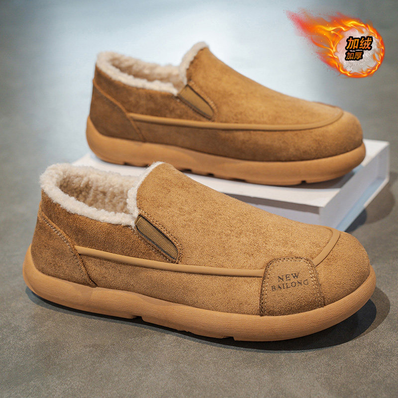 勃肯棉拖鞋男冬季加厚保暖一脚蹬棉鞋软底外穿防滑开车加绒豆豆鞋,流行男鞋,一字拖,淘宝优惠券,粉丝福利购,淘宝优惠卷