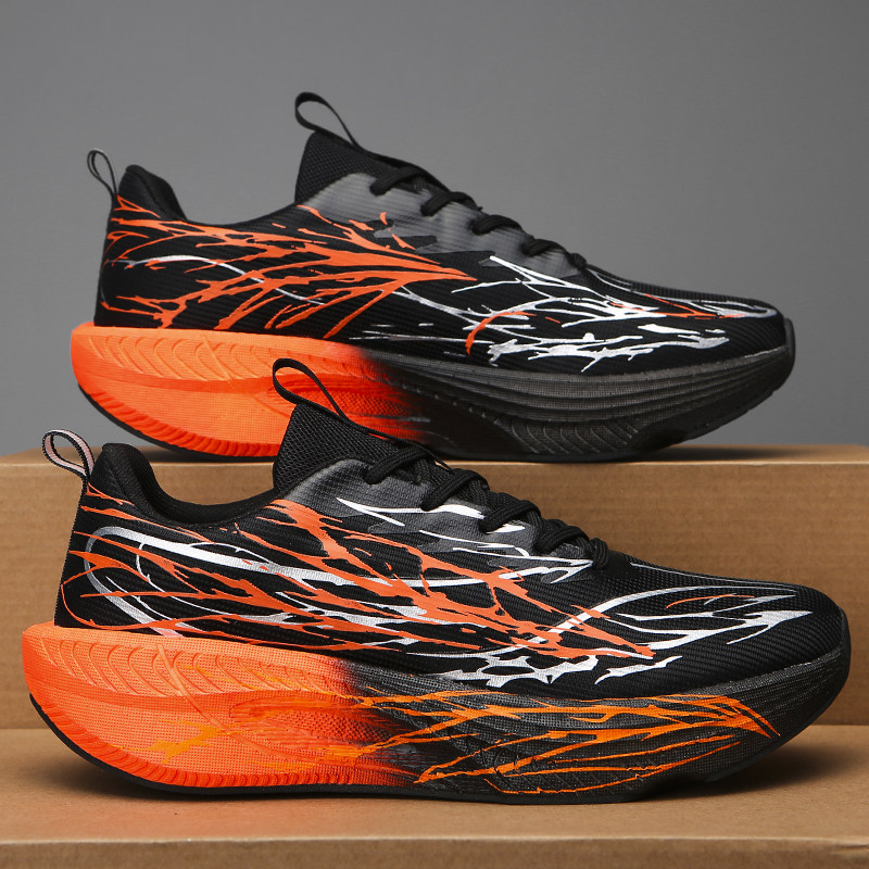 男鞋春季2026新款学生潮流爆米花轻便厚底休闲运动跑步训练老爹鞋