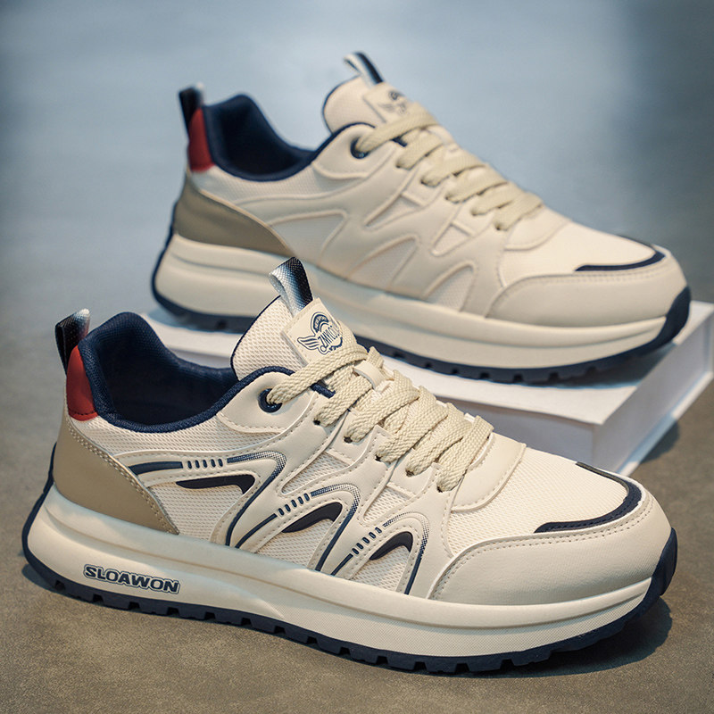 男鞋2026新款冬季潮流休闲运动鞋青少年百搭轻便防滑跑步老爹潮鞋,流行男鞋,单鞋,淘宝优惠券,粉丝福利购,淘宝优惠卷