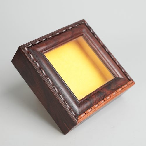 红木首饰盒实木质收纳盒小号中式复古珠宝饰品盒子结婚礼物送女友