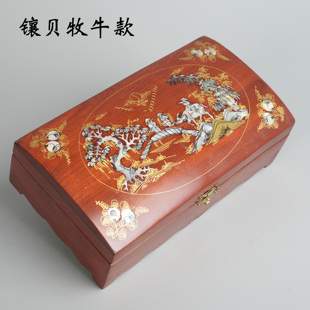 多功能首饰盒酸枝仿古盒红木多宝盒珠宝玉器收纳盒子特价清仓处理