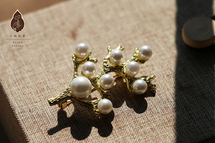 水佩风裳火树银花小胸针大衣毛衣围巾配饰挂件小清新文艺胸针扣